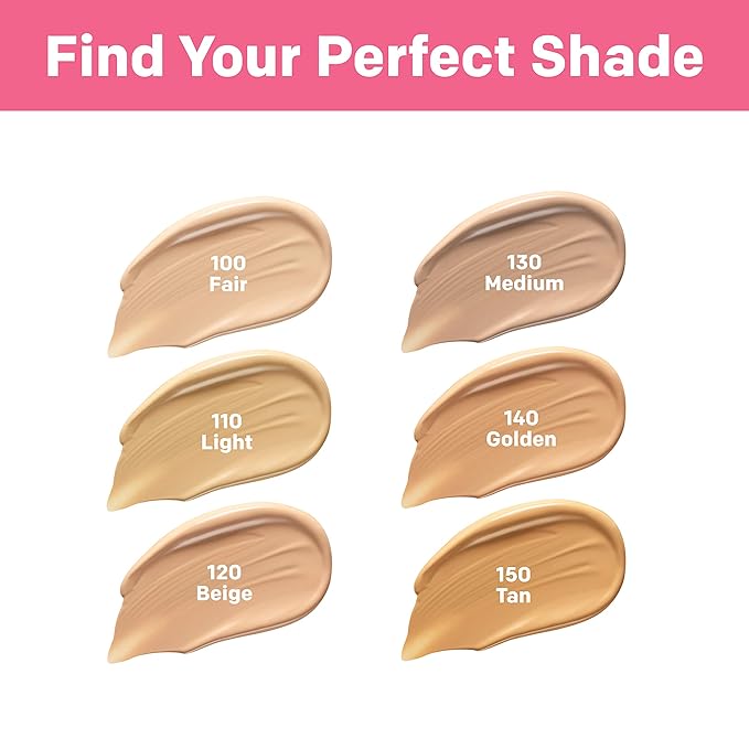 Almay Skin Perfecting Healthy Biome Foundation Makeup with Prebiotic Complex SPF 25, Hypoallergenic, -Fragrance Free, 110 Light, 1 fl. oz.