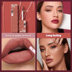 Lip Gloss, Lip Stain Finish Long Lasting Water Resistant, Lipgloss Perfect for Daily Wear & All Ages, Lipstick Vegan Ultra Smooth Formula, Matte Lip Gloss #wine red