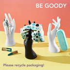 Planet Goody Plant-Based Heritage Claw Clips, Medium, Extra Strong, Bright Colors, Pink, Periwinkle, Green, And Black, 4 Count (Pack of 2)