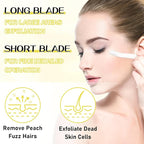 Dermaplaning Kit, Dermaplane Oil with Dermaplaning Tools, Shave Oil for Women, Softens Area Pre Shave & After Shave, Use with Face Razor, Face Shaver, Eyebrow Razor, Microblade