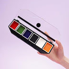 6 Color On Camera Primary Alcohol Activated Makeup Palette - Waterproof Makeup for Professional Makeup Artists