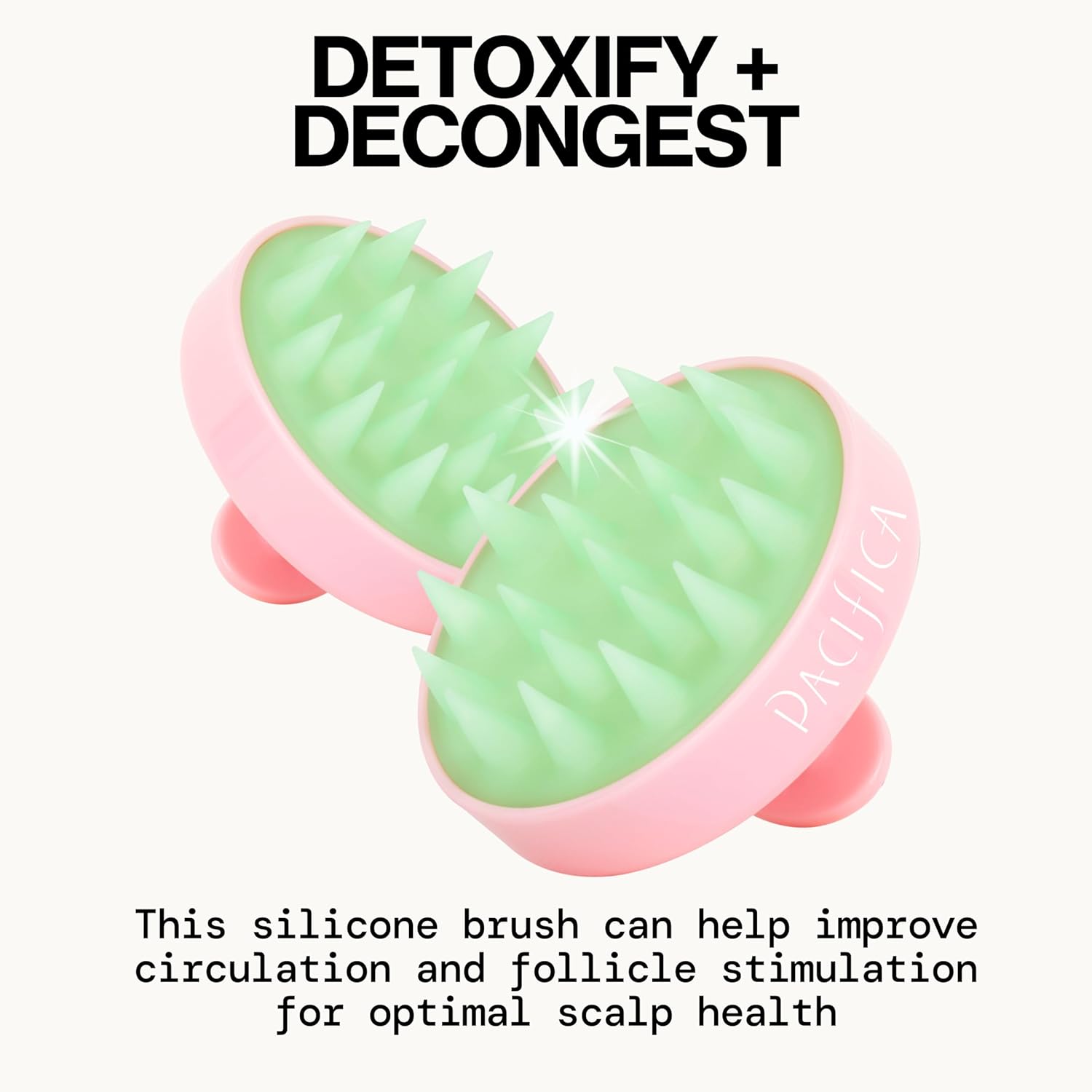 Pacifica Scalp Detox Set – Rosemary Apple Cider Vinegar Scalp Exfoliating Tonic with Scalp Massager Brush, Deep Cleansing & Clarifying Treatment for Buildup, Dry Flaky Scalp, Vegan