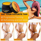 2PCS Eelhoe Tanning Gel, Eelhoe Soft Brown Intensive Tanning Gel Tanning Cream for Outdoor Sun, Achieve Natural Tan Skin