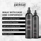 Woodevoke Body Mist For Men 8 oz, Made in USA, Quick Absorption, Quality Potent Ingredients, Long-Lasting, Non-GMO, GMP Certified, Cruelty-Free Products