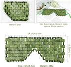 Jade Eye Mask, 2Pcs Large Facial Cooling Mask with 100% Real Jade for Hot & Cold Therapy,Green Jade Facial Eyes Sleeping Mask Relief Eye Cover by LazyGa