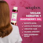 Soapbox Shine Boosting Keratin Shampoo & Conditioner Set with Argan Oil, Pack of 2 Harsh Sulfate & Paraben Free, Silicone Free, Color Safe, and Vegan Hair Products, 16 Ounces Each