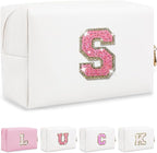 Personalized initial letter makeup bag,