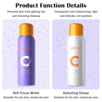 2PCS Makeup Setting Spray for Face,Waterproof Setting Spray for Makeup,Long Lasting Oil Control Finishing Holding Face Mist,Refreshing Hydrating Glossy and Matte Fixing Facial Mist Make Up Set A1