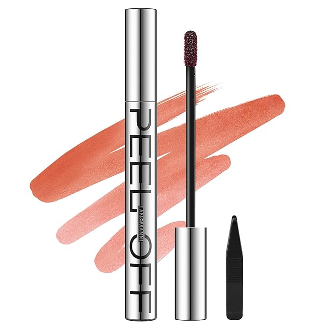 LANGMANNI Long-Lasting Peel Off Lip Liner Set, Waterproof & Smudge-Proof Matte Lip Liners Gift Makeup For Girls（#2）