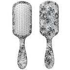 The Knot Dr. hair brush by Conair - Detangling hair brush - Removes Knots and Tangles in wet or dry hair- hair brushes for women - Floral Print