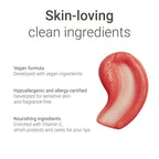 Lipglace - Hypoallergenic Vegan Lip Gloss - Fragrance Free & Allergy Certified - Non Sticky & Moisturizing Lipgloss - Anti-Aging Hydrating Lipgloss (90's Vibe, 3,5 g)