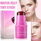 Milk Cooling Water Jelly Tint, Jelly Blush Stick Makeup Jelly Tint, Milk Jelly Blush, Cruelty Free, Blush Stick for Cheeks and Lips