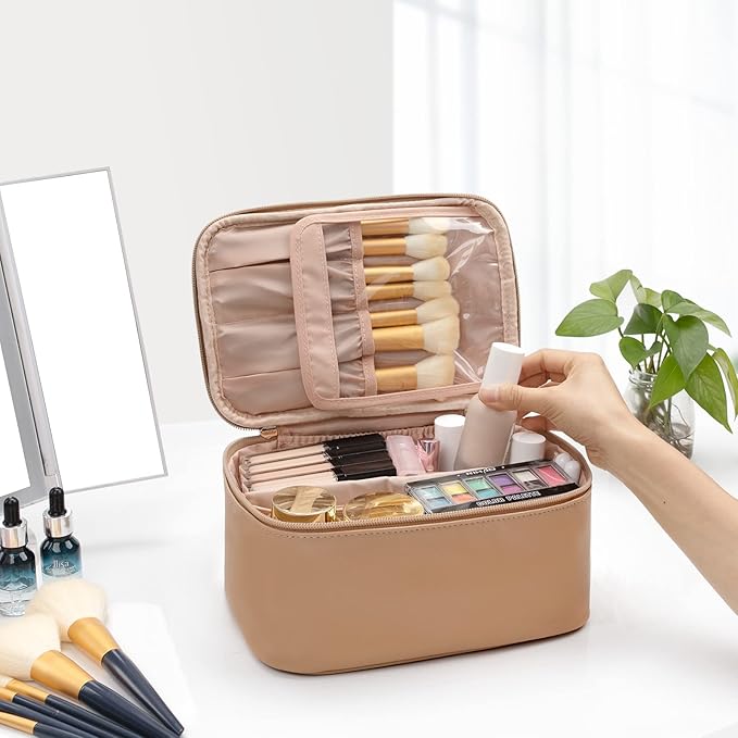 Ocheal makeup bag, portable cosmetic