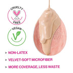 wet n wild Makeup Sponge - Low Product Absorption for Streak-Free Application, Effortless Blending Beauty for a Smooth Professional Looking Finish, Cruelty-Free & Vegan-Microfiber