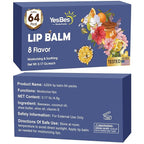64 Pack Lip Balm, Natural Lip Balm Bulk with Vitamin E and Coconut Oil, Moisturizing Lip Balm for Dry Cracked Lips, Lip Balm for Stocking Stuffers - 8 Flavors