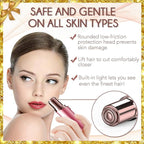 Gurelax Facial Hair Remover for Women (with 2 x Replacement Heads) - Hair Removal Device As a Gift for Mom/Wife/Girlfriend