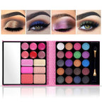 All in One Makeup Kit - 20 Eyeshadow, 6 Lip Glosses, 3 Blushers, 2 Powder, 1 Concealer, 1 Mirror, 1 Brush, Make Up Gift Set for Teen Girls, Beginners And Pros