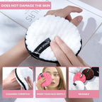 4pcs makeup remover, reusable super