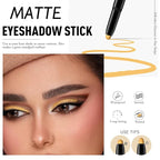 Eyeshadow Stick Matte Eye Shadow Pencil Cream to Powder Eye Brightener Crayon Long-Lasting Crease-Proof Neutral Eyeshadow Buildable Blendable High Pigmented Eye Liner Makeup for Women, 7 YELLOW