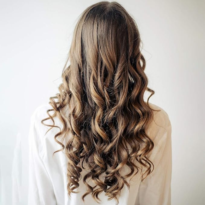 FEPITO 40 Pack Spiral Hair Curlers and Wave Styling Kit - No Heat Curlers and Hooks for All Lengths, 30cm/ 12inch