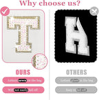 Personalized initial letter makeup bag,