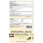 Panama Jack Sunscreen Lip Balm - SPF 45, Flavor Pack, Broad Spectrum UVA-UVB Sunscreen Protection, Prevents & Soothes Dry, Chapped Lips (5 Pack)