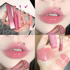 6 PCS Hydrating Plumping Lip Gloss Tinted Lip Balm Set,Mirror Liquid Water Glow Lipstick,Long Lasting Waterproof Moisturizing Shimmer Jelly Lip Glaze