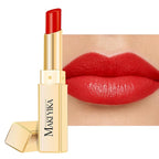 MAKI YIKA Moisture Red Lipstick for Women Hydrated Tinted Lip Balm for Dry Cracked Lips Weightless Glossy Lip Color Juicy Finish,MA063 Red Soul