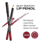 KISS New York Professional Slim Lip Pencil, Creamy Soft Lip Liner, Smooth Long-Lasting Rich Lip Color, Natural Lip Makeup, Water-Resistant Lip Crayon (Moulin Rouge)