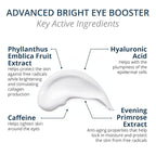 Skincare Advanced Bright Eye Booster 4 in 1 Cream, Under Eye Cream for Dark Circles and Puffiness, Decreases Wrinkles and Lines Around Eyes and Lips, Reduces Overall Eye Puffiness 0.5oz