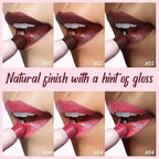 2PCS Tinted Lip Balm Chapstick with Color, Natural Semi - Gloss Finish, Hydrating/Coloring 2 in 1 Moisturizer Lip Stick for Girls & Women #01＋#04