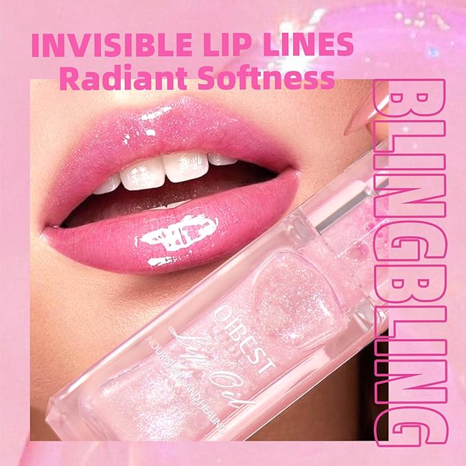 Magic Color Changing Moisturizing Lip Glow Oil Plumping Glimmer Glow Lipstick, Hydrating Lip Gloss Lip Balm Transparent Lip Care, Long Lasting Moisturizing Non-sticky Fresh Texture Lip Oil