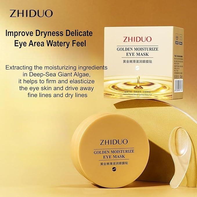 Under Eye Patches - 24K Gold Eye Mask,Moisturizing Serum for Firming, Brightening, and Relieving Eye Fatigue - Under Eye Patches for Dark Circles and Puffiness (gold)