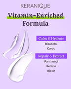 Keranique Shampoo and Conditioner for Damaged Hair - Anti-Breakage, Damage Control Set for Thinning Hair - Intense Repair, Deep Conditioning, Anti-Hairfall Routine w/Keratin - Great for Colored Hair