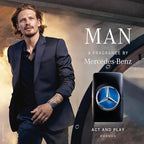 Mercedes-Benz Man - Elegant Fragrance With Sensual, Floral, Woody Notes - Mesmerize The Senses With Original Luxury Men’s Eau De Toilette Spray - Endless Day Through Night Scent Payoff - 3.4 Oz