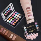 Eyeshadow Palette LT Makeup Palette 37 Bright Colors Matter and Shimmer Lip Gloss Blush Brushes Cosmetic Makeup Eyeshadow Highly Pigmented Palette for Girls Festival Birthday Gift Concealer Makeup Kit