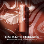 2PCS Marbled Matte Lip Stick Makeup - Velvety Finish | Naked-lip Feel, Full Coverage, D002+D004