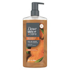 DOVE MEN + CARE Body Wash Sandalwood + Cardamom Oil to Rebuild Skin in the Shower with Plant-Based Cleansers and Moisturizers 26 oz