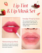 Lip Tint Stain Set, Lip Stain Long Lasting Lightweight Waterproof, Transfer-Proof, Non-sticky, Lip Makeup Matte Finish
