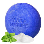 Maka Nature Low-Carbon Shampoo Bar | Korean K-Beauty Haircare with Natural Ingredients for Scalp & Hair Types | Vegan, Eco-Friendly, pH balanced, 3.35oz (Cooling)