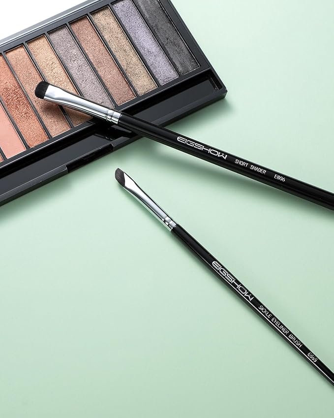 EIGSHOW Eyeshadow Smudge Brush & Eyeliner Brush, High-End Precision Eye Makeup Tools for Blending Cat Eye, Winged Liner (E865&E806)