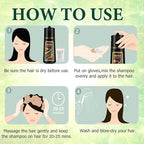 Instant Brown Hair Dye Color Shampoo 3 in 1 for Gray Hair Coverage - Herbal, Easy to Use, Long Lasting for Women & Men, 500Ml (Dark Brown)