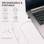 Facial Hair Removal for Women & Eyebrow Trimmer 2 in 1, Electric Shaver&Portable Peach Fuzz Hair Razor,Rechargeable Remover for Pubic Lips Face Ear Hair,Body Hands, Chin Beard with Light