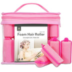 36 Pieces Foam Sponge Hair Rollers - Soft Sleeping Flexible Styling Curlers for Hair Styling (Pink)