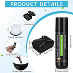 4 Pcs Lip Balm with Gift Box for Men Raffia Grass Organic Natural Beeswax Lip Balm for Father's Day Gifts Women Adults Teens Dry Chapped Lips Care Product