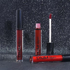 evpct 3Pcs Dark Red Deep Red Oxblood Red Matte Liquid Lipstick Lip Stain Sets for Women Matte+Lipstick Long Lasting Permanent 24 hr Hours Magic Lipstick 24 Hours original Waterproof 26