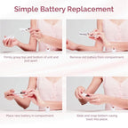 Finishing Touch Flawless Women's Painless Hair Remover, Blush/Rose Gold