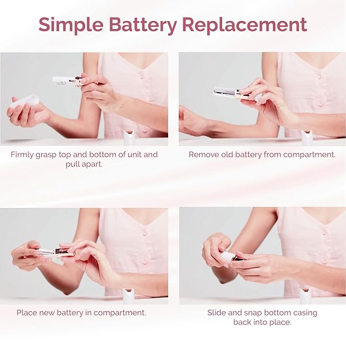 Finishing Touch Flawless Women's Painless Hair Remover, Blush/Rose Gold