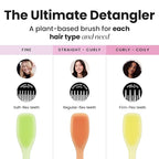 Tangle Teezer Plant-Based Ultimate Detangler Brush, Dry & Wet Hair Brush, Eliminates Knots & Reduces Breakage for All Hair Types, Orange
