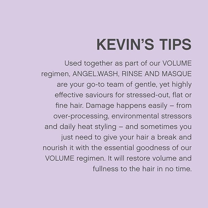 KEVIN.MURPHY BLONDE.ANGEL.WASH - Blonde Shampoo - Purple Shampoo for Blonde & Grey Hair - Colour Enhancement Hair Care - Colour Safe - Paraben & Sulphate Free - 1000 mL / 33.8 fl oz